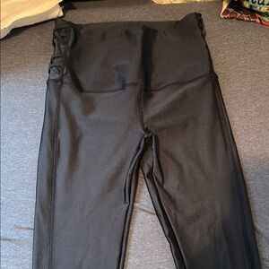 BLUE High-Waisted Leggings with Streamlined Silhouette